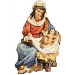 María sentada con Niño Jesús